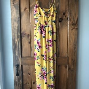 Worn once! Target, size small, yellow jumpsuit